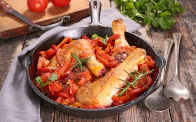 Poulet mijoté aux légumes