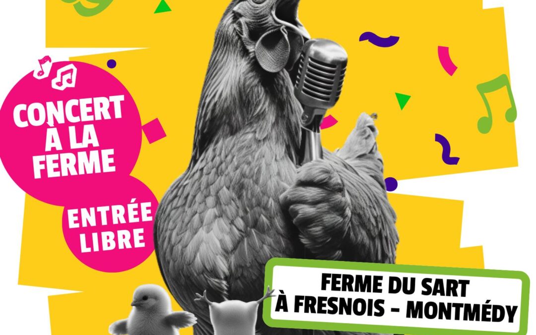 Concert à la ferme                                                                                              Marché de producteur dès 18h, restauration et buvette, et on termine avec un super concert .